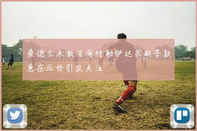 桑德兰未激活海特勒伊达买断条款意在压价引发关注